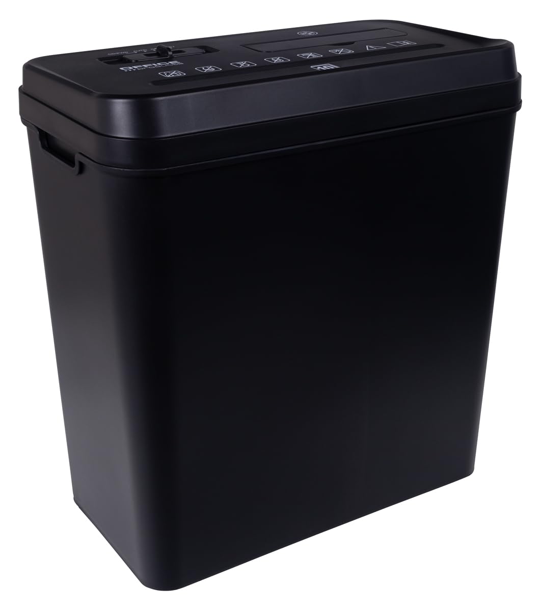 Office Products Destructeur de Documents/Cartes de crédit/Bandes/Jusqu’à 10 Feuilles A4/Corbeille 14 l/Noir/Déchiqueteuse Électrique Compacte pour Maison et Bureau