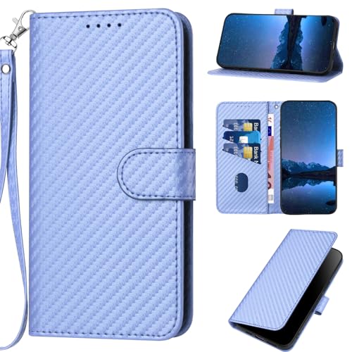 Jiajihua Funda Compatible con Samsung Galaxy A70 A705,Compatible con Samsung Galaxy A70 A705 Cierre magnético Flip Stand Ranura para Tarjetas Funda para teléfono Cordón Purple