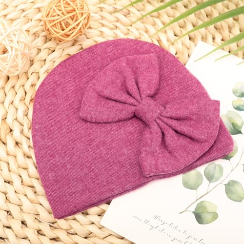 Image of AQOKKA Newborn Receiving Blanket with Bow Hat Mittens Wooden Card Set Newborns Toddler Baby Boy Girl Nursery Swaddle Wrap