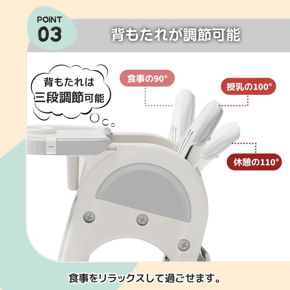 Donext 多機能ベビーチェア 5Ways キッズ ブロックデスク 安全ベルト