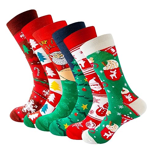 Christmas Socks Womens Warm Cozy Thermal Sock Winter Unisex Thick Comfy Warming Sock Knit Holiday Stocking Adults