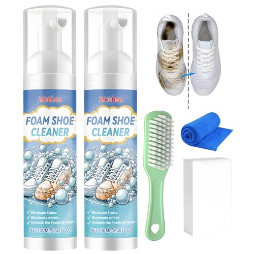 2 Piezas Limpiador Zapatillas,Limpiador Zapatillas Blancas,Kit Limpieza Zapatillas de Zapatos para Eliminar Manchas,Limpiador de zapatos de gamuza Para limpiador de cuero,tejido,botas,lona y gamuza