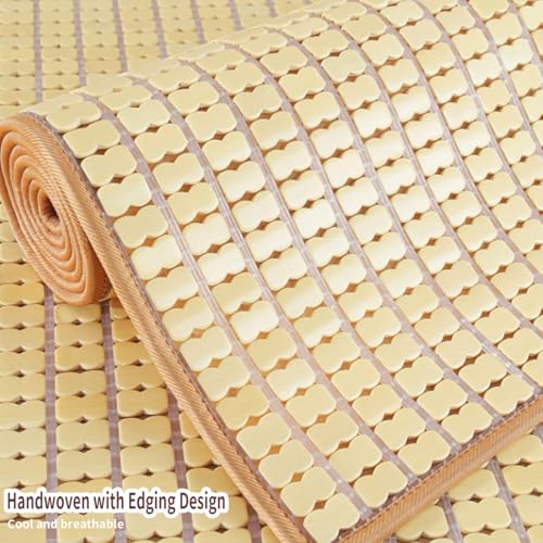 Almohadilla refrescante de bambú para sofá esterilla transpirable beige 4