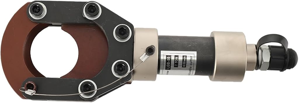Heavy Duty Hydraulic ACSR CPC-50H Cable Cutter, Handheld 7T Steel Bar Shear Cutting Tool Dia 50mm for Reinforced Concrete/Wire Rope/Steel Strand/lron Chain
