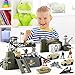 LOVE LIFE 62 Pieces Military Base Set Army Men Toy Mini Action Figures Playset with Vehicles,Soldiers and Play Map Birthday Gifts for 3 4 5 6 7 8 Year Old Boys Girls Kids