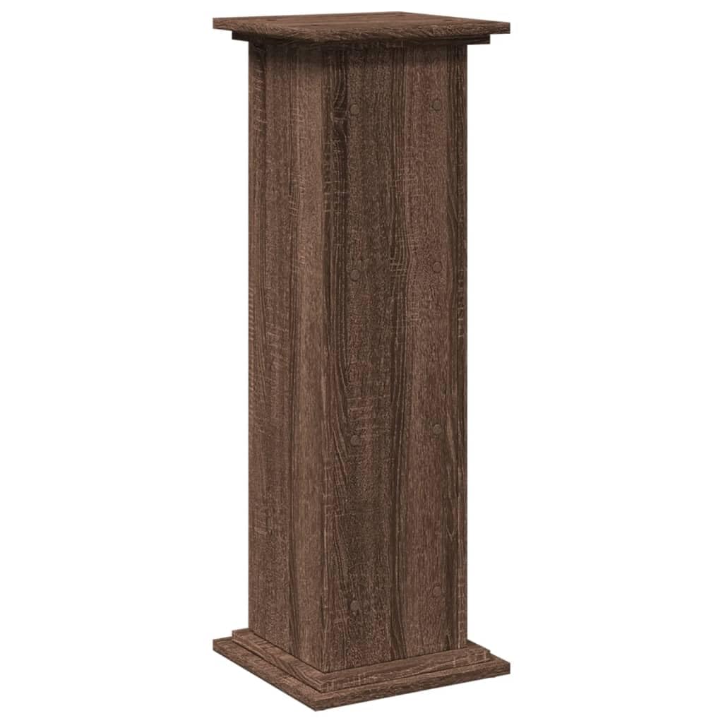 vidaXL Piédestal avec Rangement chêne Marron Bois d'ingénierie