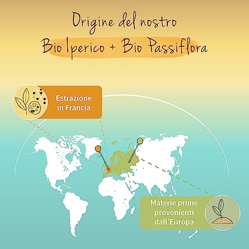 IPERICO BIO 500 mg Vegavero® | con PASSIFLORA | Origine: Europa | Estratti titolati in Ipericina e Flavonoidi | 90 capsule | Vegan - 3