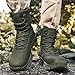 Men's Military Tactical Boots Fashionable Off-Road Camping Jungle Desert Hiking Mountain Climbing Boots Work Sports Casual Backpack Shoes, Green 6