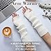 Ymomode Arm Warmers - Arm Warmers Women, Long Fingerless Gloves for Women Cashmere Blended Knitted Y2K Arm Warmer White