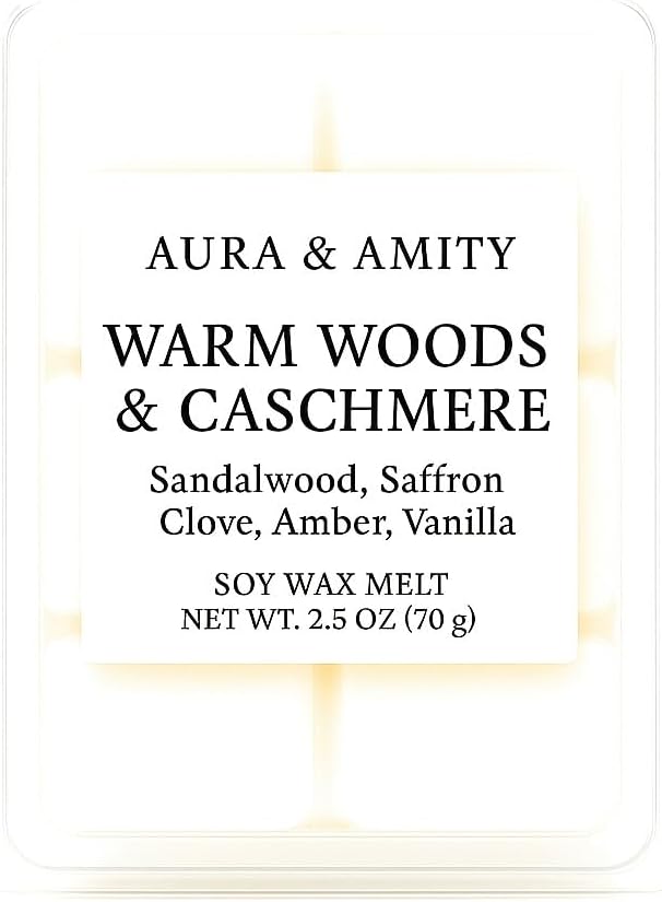 Egyptian Amber Wax Melt | Mandarin, Jasmine, Tonka & Vanilla | Handmade Soy Wax Melt | Warm Luxury Home Fragrance | Aura & Amity | 2.5 oz (70g)