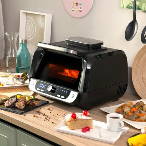 Friteuse sans Huile InnovaGoods Fryinn 12 in 1 avec Grill Accessoires Recettes - vue 3