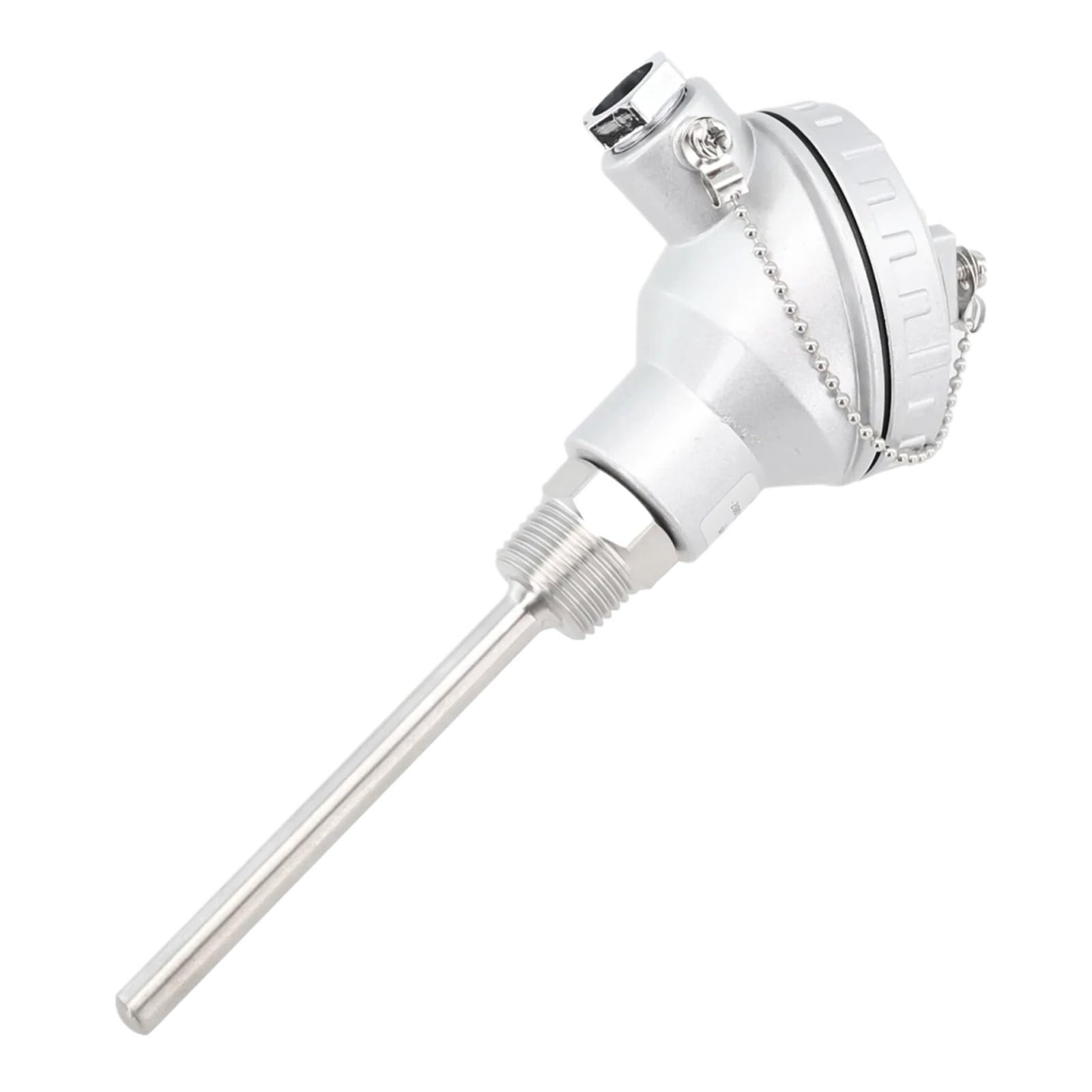 JJKKOZVQF RTD PT100 Temperature Sensor Probe G1/2 Thread Thermocouple Terminal Head(200mm)