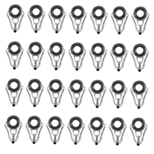 ibasenice 80個 釣り竿ガイドリング修理キット 製ガイド 収納ボックス付き 軽量耐久性 釣りアクセサリー初心者からプロ向け