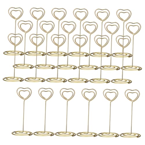 Supports pour numéros de table en métal pour décoration de mariage et réception chic, 40 pièces