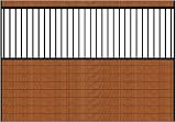 10ft Black Enamel Grilled Side Wall