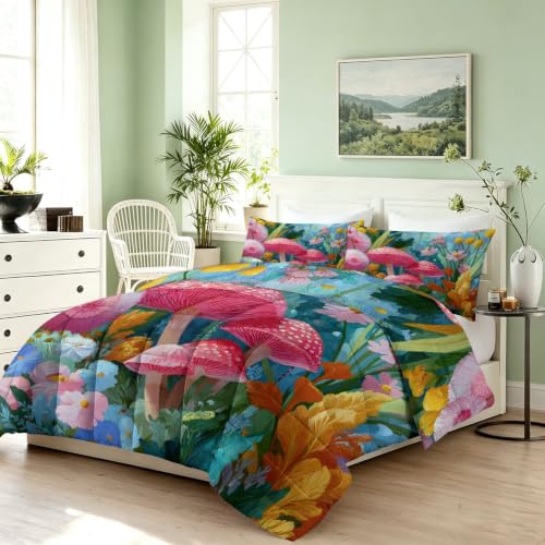 Edredón de verano transpirable de 230x220 cm con dos fundas de almohada verdes 4