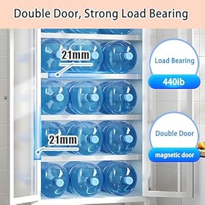 Talldisplaycabinetwithglassdoors5tiercuriocabinetwith4adjustableshelves67metalcabinetdisplaycasesforcollectiblestoyshomelivingroompantrywhite Urban Country Home Decor Tall display cabinet with glass doors 5 tier curio cabinet with 4 adjustable shelves 67 metal cabinet display cases for collectibles toys home living room pantry white urban country home decor