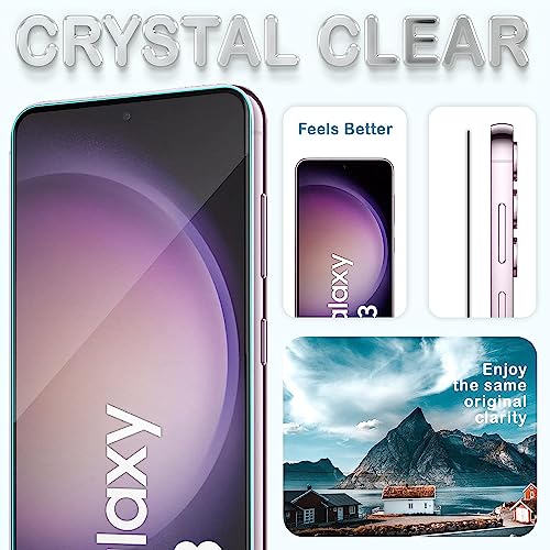 Image of HD Tempered Glass Screen Protector Compatible for Samsung Galaxy S22 5G, S23 5G with Edge to Edge coverage and Easy Installation kit