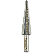IVY Classic 09001 13-Hole Step Drill, 1/8" - 1/2", 1/32" Increments, 1/Card
