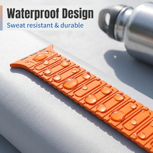 O-SEN Silicone Magnetic Apple Watch Sport Band (38mm-49mm, Various Colors) $4.99 or 2 for - image 3