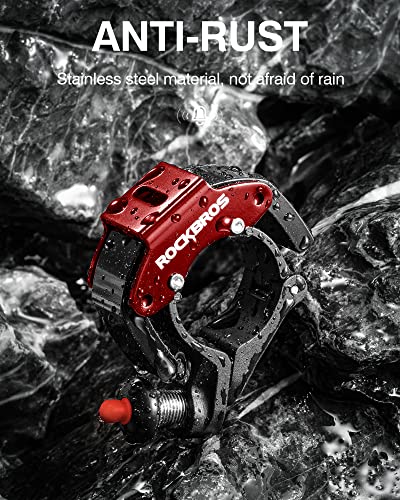 Image of ROCKBROS Bike Bells Hidden Bells for 0.87 in Handlebars More Than 100dB | Three Colors Bicycle Bells to Match Clear & Long Sound Ringer, Mountain Bike, Scooter, Youth Bike for Adults and Kids