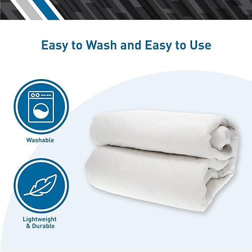 Miniatura 5 de BodyMed Protector de colchón térmico con falda, Queen, 60 x 80 pulgadas, cubrecolchón eléctrico ajustable con temperatura