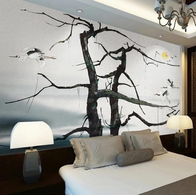 Photo style chinois de paysage traditionnel pour creer un salon zen et relaxant 150x105cm