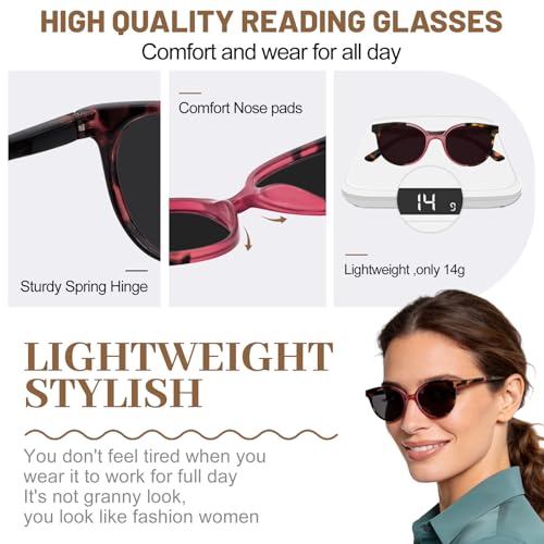 Image of OCCI CHIARI Narrow Reading Glasses Women Colorfull Cute Readers for Petite Face