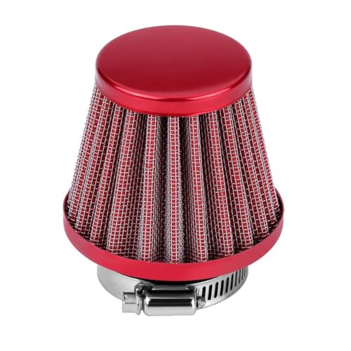 Air Intake Filter, Universal 38mm Air Filter Pit Bike Air Filter Intake Induction Kit for Off-road Motorcycle Atv Quad Dirt Pit Bike (Red)