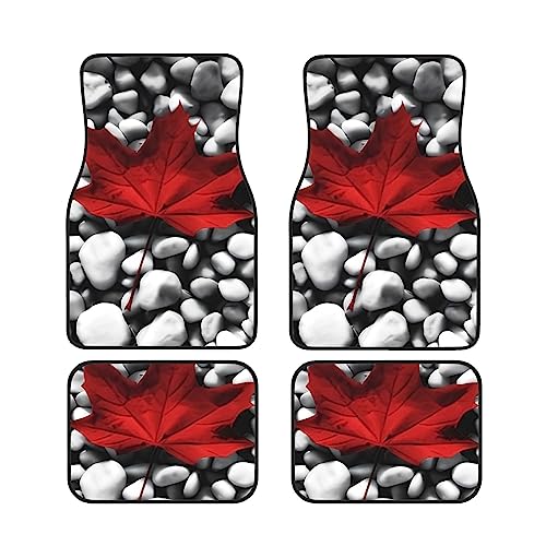 Tapis de sol de voiture en caoutchouc résistant motif Canada durable