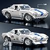 Mattel Brick Shop Hot Wheels Elite Series Building Set, Corvette Grand Sport with 918 Pieces, Realistic Details and Custom Decals, Adult Collectors and Kids Ages 10+ #2