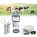 Produktbild DYK&NX Ziegenmelkmaschine 3L, Elektrische Ziege Melkmaschine mit 2 Melkbechern, Zeitersparnis und Einfach zu Tragen (Size : for Cattle, Grey : Pulsating)