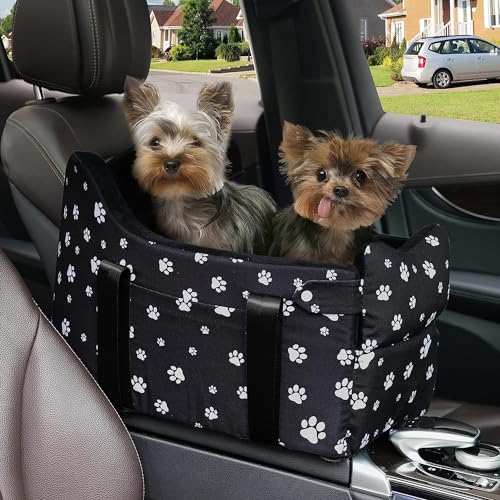 Console Dog Car Seat with Memory Foam