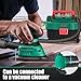 HYCHIKA Orbital Sander 3.8Amp 450W,Detail Sander Tool,30W LED Work Light,3-Tool Power Tool Set Combo Kit
