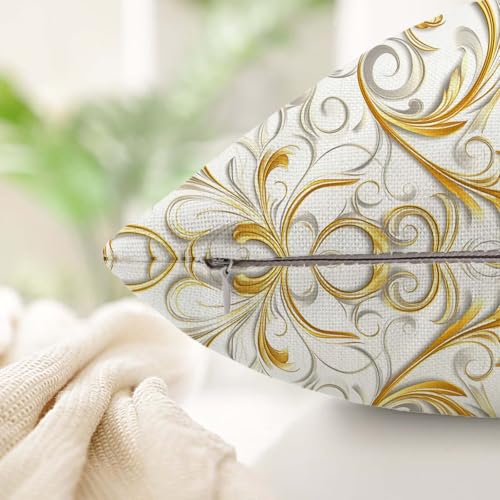 Housse coussin extérieur jaune 45x45cm imperméable lot de 4 - 5