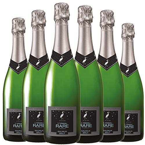 L'Oiseau Rare Saumur Brut Vin Blanc Effervescent AOP 75 cl - Lot de 6
