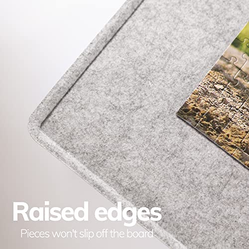 Coobe GRAY 1000 Piece Jigsaw Puzzle Boards Portable, Puzzle Mat With Cover, Lightweight Puzzle Tray Storage System, Felt Puzzle Table Top thumb #4