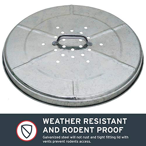 Behrens BEHRENSRB20 Composter Steel Trash Can for Garden and Yard