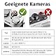4 Stück Universal-Auslöseknopf aus Metall für Kameras, Versenkter Rutschfester Kamera-Auslöseknopf für Leica, Fuji X100, Sony, Nikon,Canon etc. (rot, schwarz, orange, Gold)