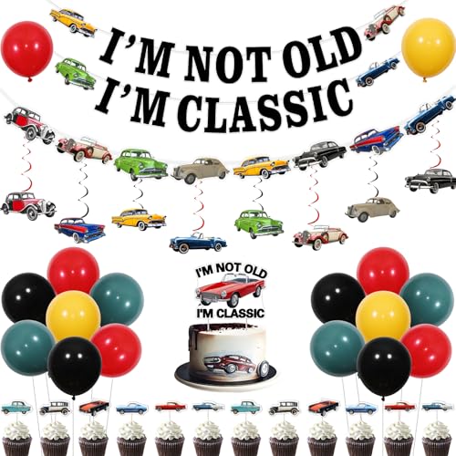 I'm Not Old I'm Classic Birthday Decorations for Men Birthday Party Supplie