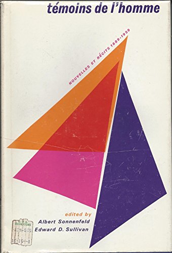Temoins De L'Homme: Nouvelles Et Recits B000K7Y6FS Book Cover