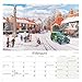 Carousel Worldwide, Vintage Transport Trevor Mitchell 2026 Wire-o Wall Calendar