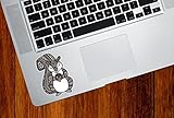 Squirrel - Patterned Squirrel - Vinyl Trackpad Tablet Decal - Copyright2016 Yadda-Yadda Design Co. (2