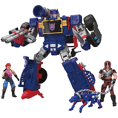 ACTION FIGURE DI RAVAGE CONVERTIBILE: include un'action figure di Ravage che si converte dalla modalità cassetta a quella Jaguar in 10 passaggi. In modalità cassetta, questa action figure entra perfettamente nel petto dell'action figure di Soundwave