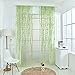 Norbi Willow Voile Tulle Room Window Curtain Sheer Voile Panel Drapes Curtain (Green B/39.4" X 106.3")