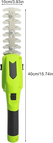 Miniatura 7 de Cortasetos inalámbrico de mano 2 en 1, cortadora de césped eléctrica de 7.2 V, cortador de setos recargable portátil para jardín, patio, césped,