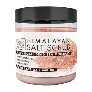 Dead Sea Collection Salt Body Scrub – Large 23.28 OZ – with Himalayan Salt, Organic Oils and Natural Dead Sea Minerals