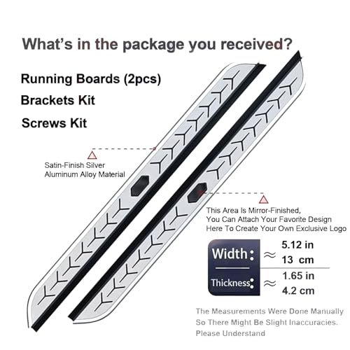 Estribos laterales para Volvo XC90 2019-2025 en aluminio miniatura 2
