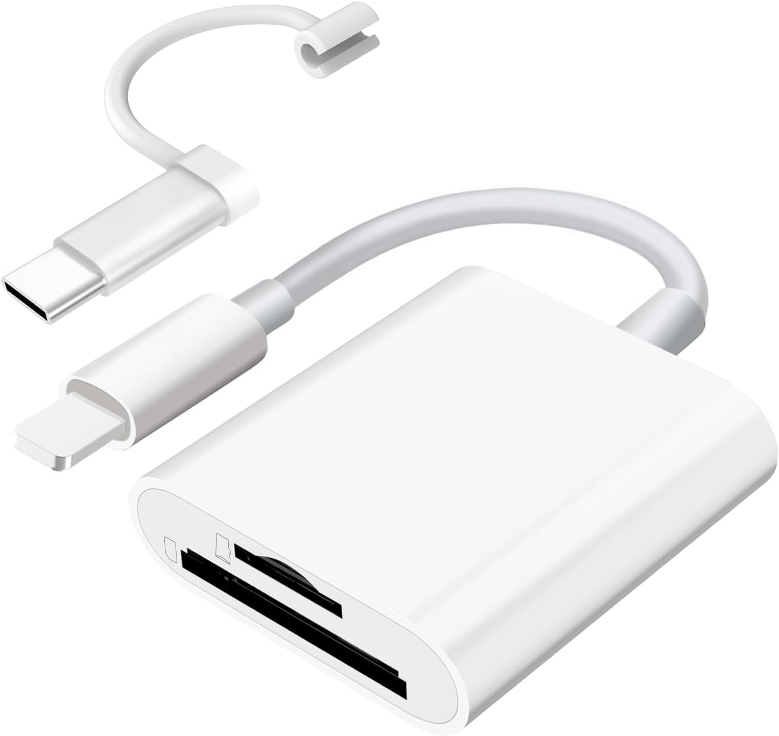 Amazon.com: Apple MFi Certified Lightning to Micro SD Card Reader for ...