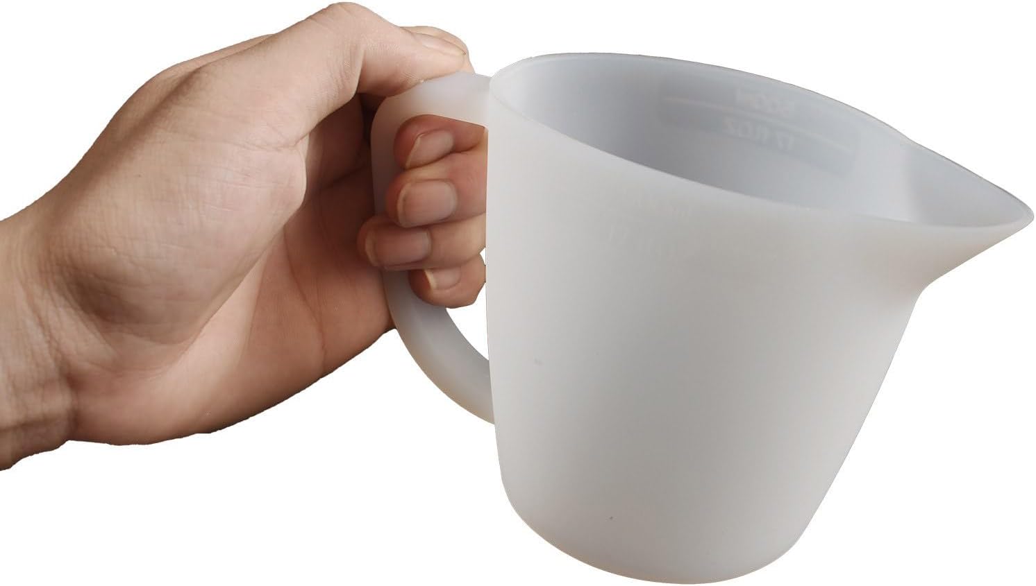 Fashionable Sturdy Silicone Resin Pour Cup with 5 Sections Mixing Craft Supplies Accessory for Precise Color Separation Jewelry Making Tool